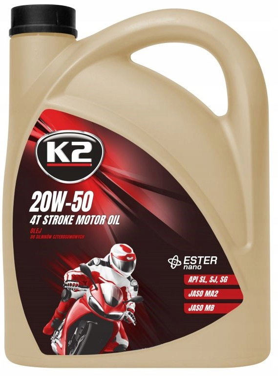 K2 OLEJ SILNIKOWY 20W50 4T STROKE ESTER 5L