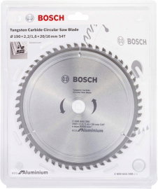 BOSCH PIŁA DO ALUMINIUM 190x20mm 54-ZĘBY ECO