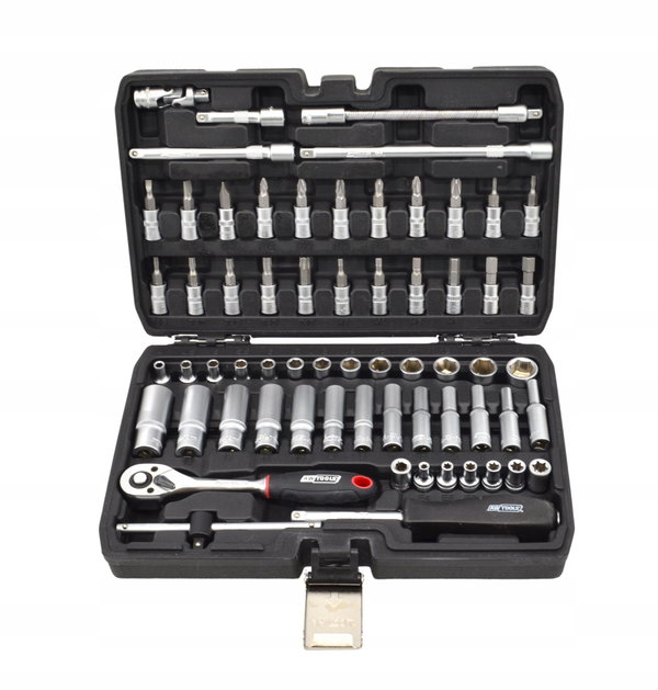 AWTOOLS ZESTAW KLUCZY 63el. 1/4" BLACK LINE