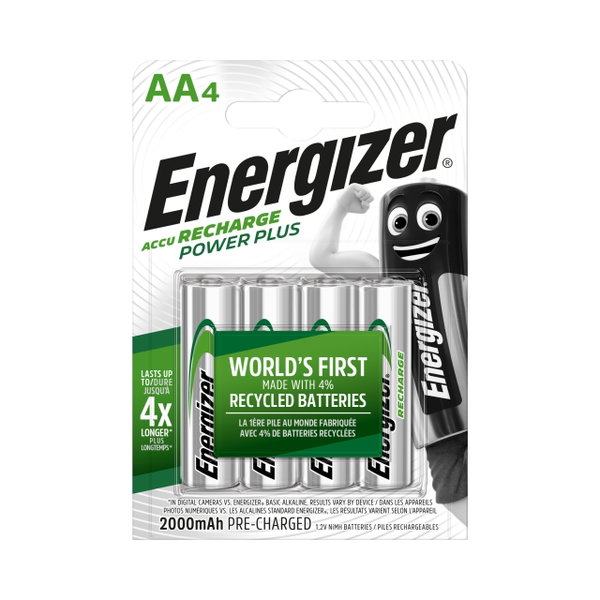 ENERGIZER 4x Akumulatorki Energizer R6/AA Ni-MH 2000mAh blister