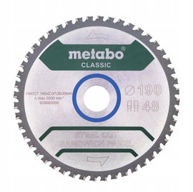 METABO PIŁA TARCZOWA FZ FA 190x30x48z STEEL CUT SANDWICH PANEL CLASSIC
