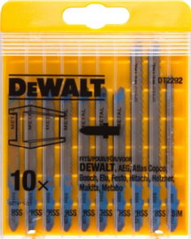 DEWALT 10 X BRZESZCZOT DO WYRZYNARKI KOMPLET DO METALU DT2292-QZ