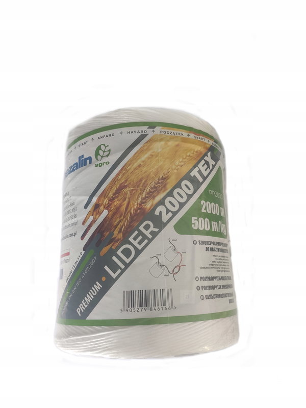 SZNUR POLIPROPYLENOWY PAKOWY ROLNICZY 4kg 2000m