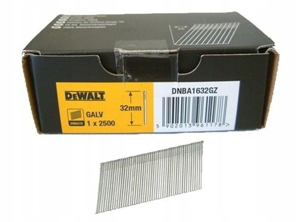 DEWALT GWOŹDZIE 20° 1,6x63mm GALWANIZOWANE