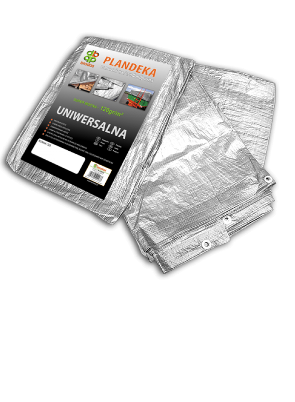 PLANDEKA SREBRNA 120g 4 x 5m BRADAS