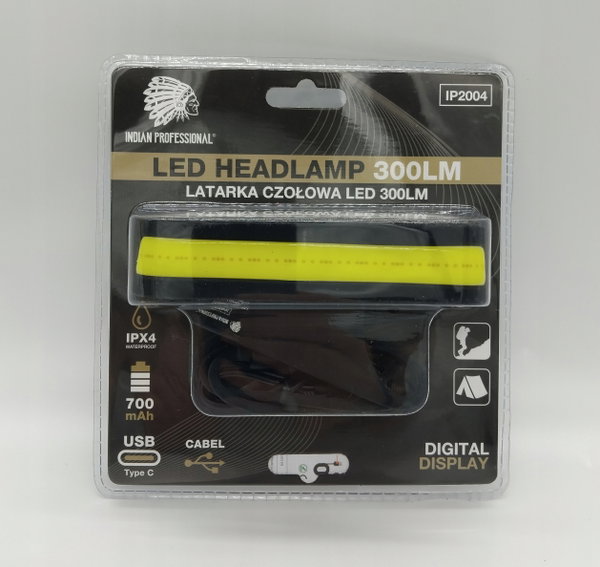 LATARKA LED CZOŁOWA 300LM 700mAh PREMIUM INDIAN PROFESSIONAL