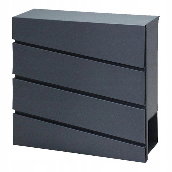 AW SKRZYNKA NA LISTY ANTRACYT 41 370x370x105mm