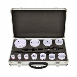 AWTOOLS KOMPLET OTWORNIC BIMETALOWYCH W WALIZCE 15 ELEMENTÓW 19-76mm BLACK
