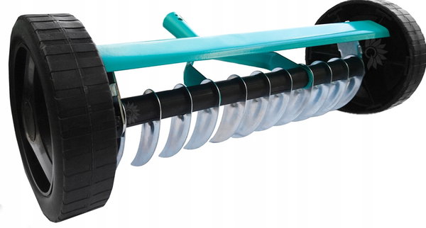 Wertykulator ręczny aerator do trawnika 45 cm na kółkach GREENMILL