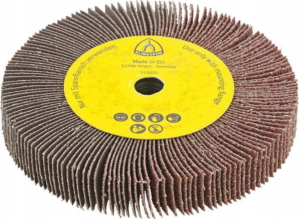 KLINGSPOR ŚCIERNICA LISTKOWA NASADZANA 125mm WSM617 gr. 40