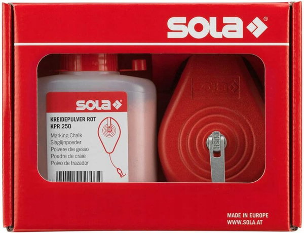 SOLA SZNUREK TRASERSKI 30m CLM SET R + KREDA CZERW