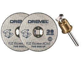 DREMEL TARCZE MET 38/1,25mm 2szt + TRZPIEŃ