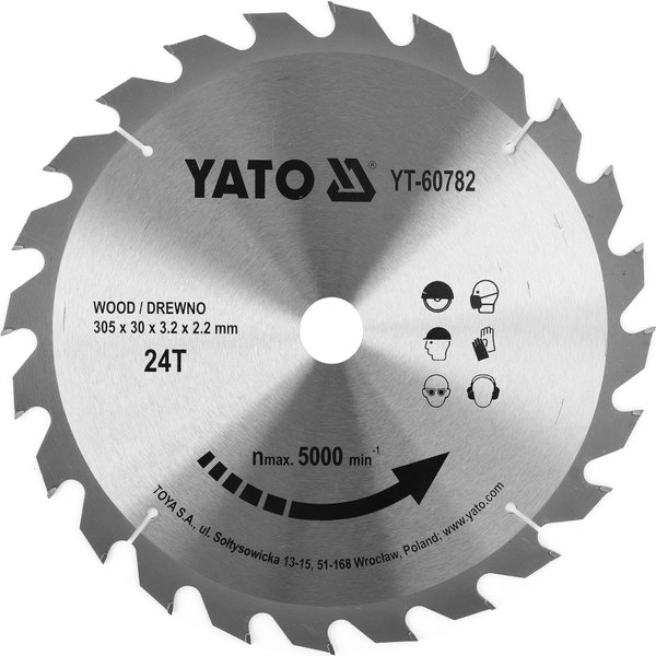 YATO PIŁA TARCZA WIDIA 305*24*30 YT-60782