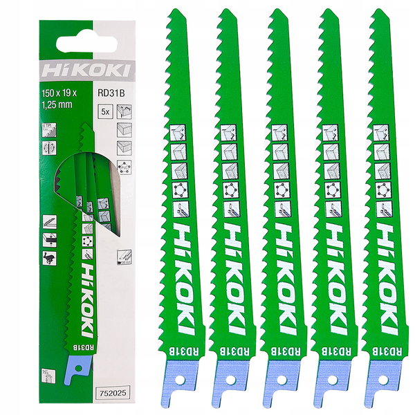 HIKOKI BRZESZCZOT DO PIŁ SZABLASTYCH RD31B S611DF 150mm 5szt.