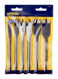 IRWIN WIERTŁO ŁOPATKOWE KOMPLET 6szt. BLUE GROOVE 4X 10, 13, 16, 19, 22, 25