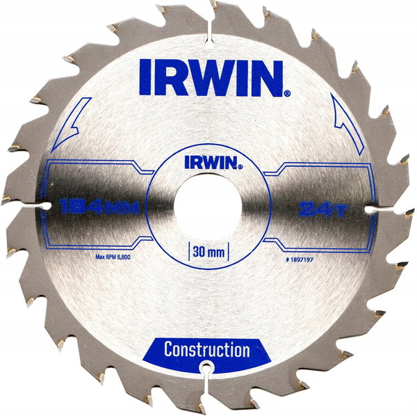 IRWIN PIŁA TARCZOWA WIDIA 184*30*24z