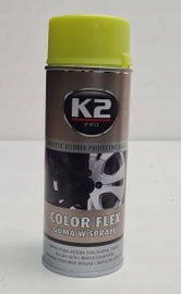 K2 SYNTETYCZNA POWŁOKA GUMOWA W SPRAYU. COLOR FLEX GUMA W SPRAYU - ŻÓŁTY 40