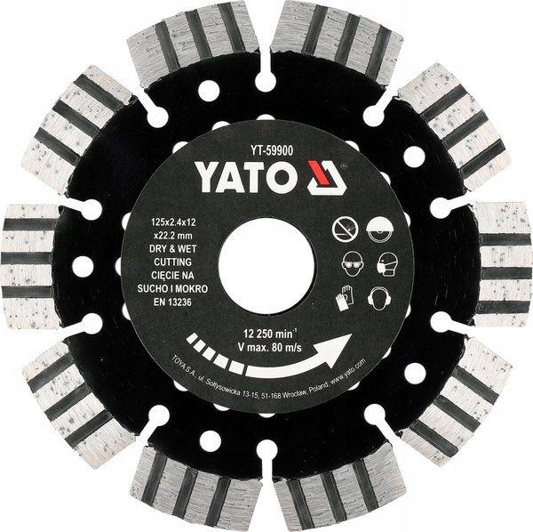 YATO TARCZA DO ŻELBETU 125mm
