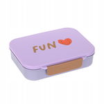 Lassig Lunchbox Bento z przegródkami Little Gang Heart lilac