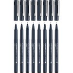 Schneider Pictus Fineliner ZESTAW CIENKOPISÓW 8 sztuk 0,05 - 0,9 mm CZARNE