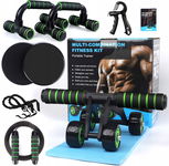 ZESTAW FITNESS 10 W 1 Multi Fitness Kit KÓŁKO SKAKANKA UCHWYTY DO POMPEK