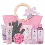 ACCENTRA zestaw kosmetyków RÓŻANY PINK ROSE 9 elementów + TORBA
