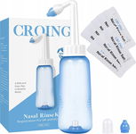 CROING - Irigator do Płukania Nosa 300ml + 80 saszetek soli
