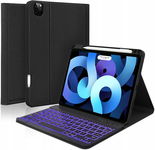 ETUI iPad AIR 5/4, PRO 11 Etui klawiatura podświetlana bluetooth CZARNA
