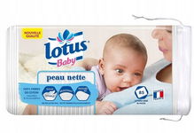 LOTUS BABY PŁATKI BAWEŁNIANE 85SZT kwadratowe waciki kosmetyczne