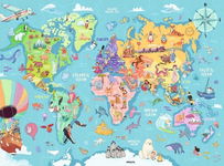 RAVENSBURGER Puzzle Mapa świata XXL 100 elementów Dla dzieci w wieku 6+