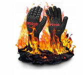 SPGOOD Rękawice do grilla, odporne na wysokie temperatury, 800 stopni L/XL