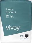 VIVOY Majtki chłonne czarne 9 sztuk rozmiar M (80 - 120 cm)