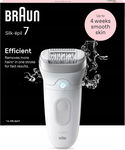 Depilator Braun Silk-epil 7 SE7-011 z szeroką głowicą masującą i nasadką