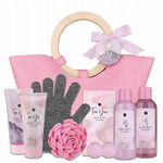 ACCENTRA zestaw kosmetyków RÓŻANY PINK ROSE 9 elementów + TORBA
