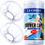 LEOBRO CZEPKI PRYSZNICOWE 100 SZTUK + POJEMNIK DUŻE WYTRZYMAŁE WIELORAZOWE