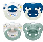 NUK Signature Day Night Smoczki 0-6m 4szt.
