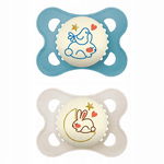 Smoczki Mam Original Night 2-6m Kauczukowe 2szt.