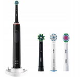 SZCZOTECZKA ORAL B PRO SERIES 3 3000 BLACK PLUS EDITION + STOJAK 3 KOŃCÓWKI