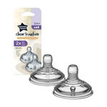 Tommee Tippee Smoczek Closer to Nature 0m+ Wolny Przepływ 2 Sztuki