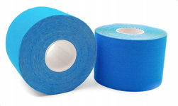 TAKE SPORT TAŚMA PLASTRY KINESIOLOGY TAPE TEJPY TEJP 5CM x 5M NIEBIESKA