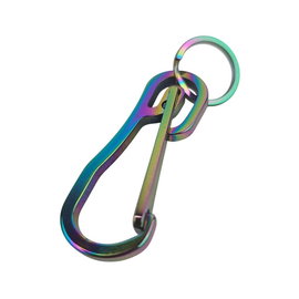 Brelok uchwyt na klucze stal nierdzewna 5,2×2 cm  wielokolorowy Rainbow