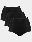 Majtki Wysoki Stan 3Pak Sloggi Microfibre H Maxi C3P Czarne Rozmiar 50 5Xl
