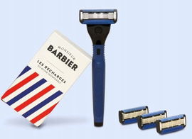 Maszynka Do Golenia Monsieur Barbier 4 Wkłady + Krem