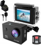 Kamera Sportowa Wodoodporna Action Cam 4K30Fps Wifi Pilot
