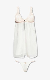 Komplet Bielizny Emporio Armani Kremowy Rozmiar L