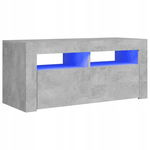 Vidaxl Szafka Tv Rtv Z Oświetleniem Led, Szarość Betonu, 90X35X40Cm