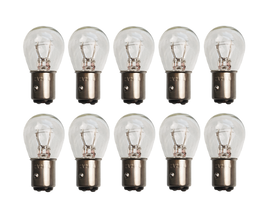ŻARÓWKA LAMPY TYŁ 12V 21/5W, DWUWŁÓKNOWA BAY15D - BIAŁA - 10 szt.
