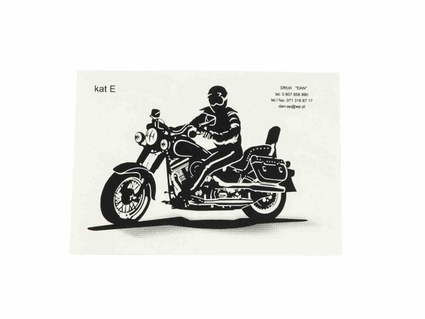 NAKLEJKA CHOPPER HARLEY 449 KAT-E PRAWY