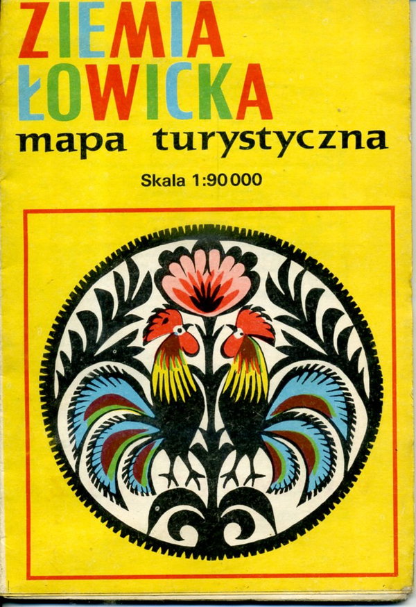 Ziemia łowicka mapa turystyczna 1981