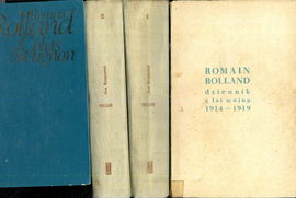 Jan Krzysztof 2 tomy Roman Rolland + Colas Breugnon + Dziennik z lat wojny